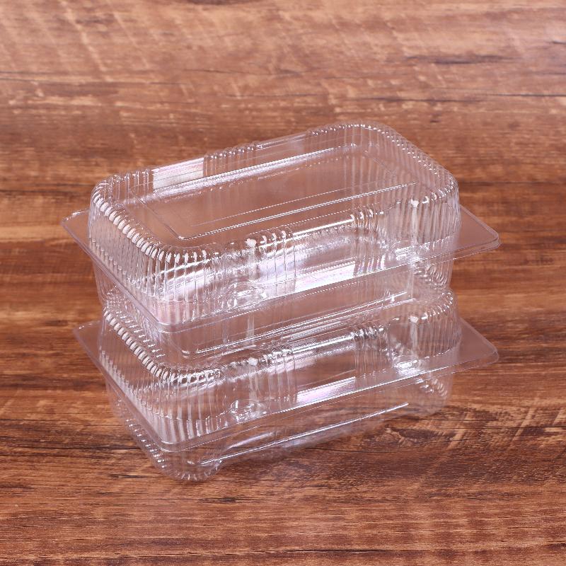 Clear Plastic Boxes With Lids 10/50pcs Disposable Bakery Containers for Fruit Salad Sushi Dessert Food Packaging