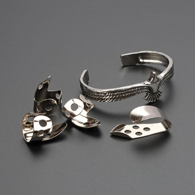 Finger Pick with Cuff Bracelet Guitar Thumb Pick Adjustable Guitar Plectrum