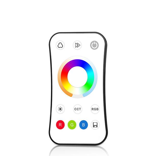 1/4 Zone Brightness Dimming/Color Temperature CCT/RGB/RGBW/RGB+CCT Ultrathin Touch Wheel RF Remote Controller Apply To Skydance
