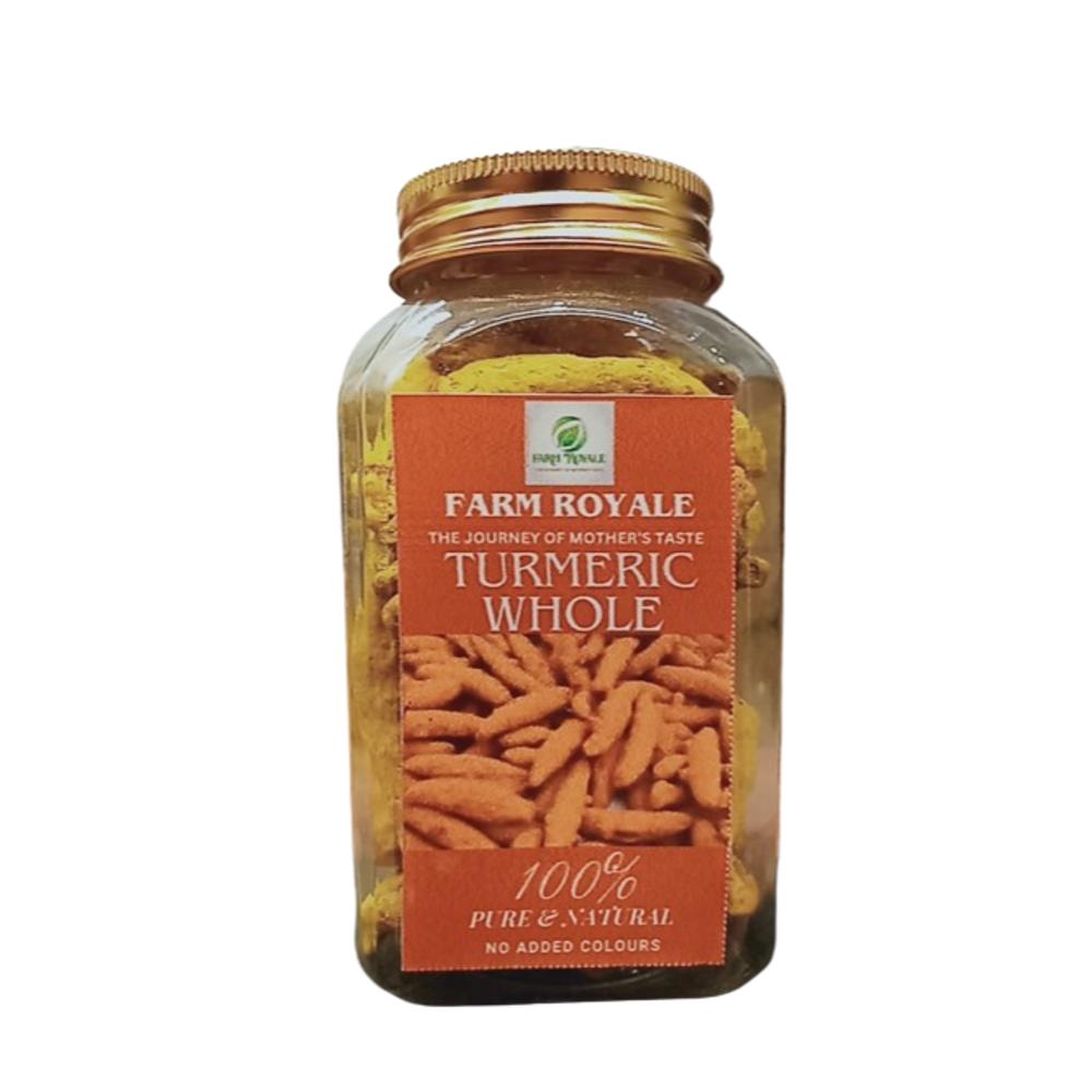 Farm Royale Whole Turmeric Root 200g | Premium Haldi Whole | Natural & Farm Fresh