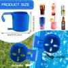 Heavy Duty Poolside Cup Holder No Drill Hanging Organizer with Strong Grip for Hot Tub Beach Patio Swimming Pool Accessories