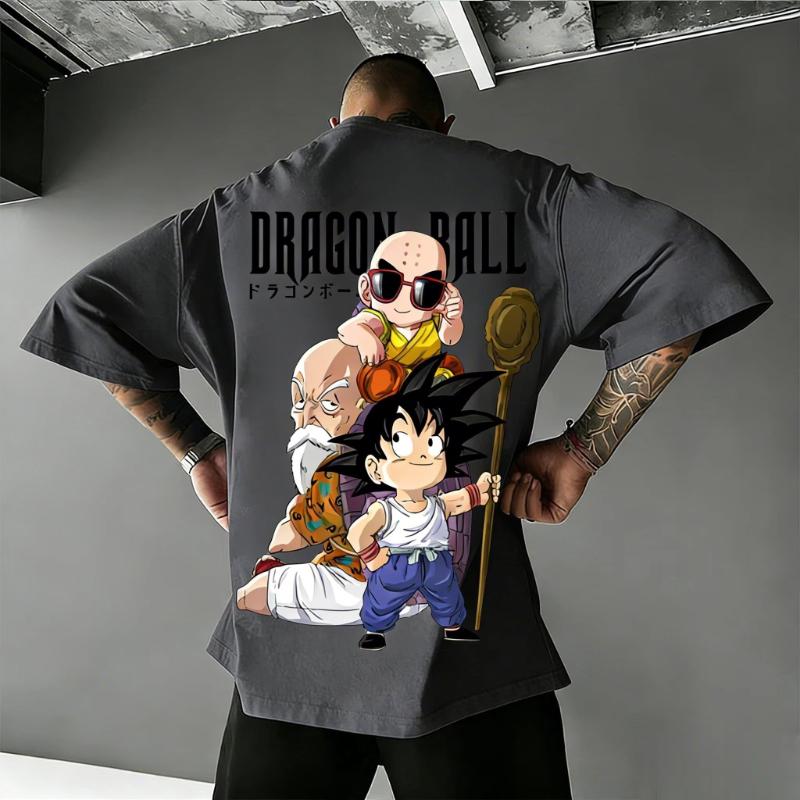 Dragon Ball Goku Anime Graphic Print TShirt Men Women Oversized Vintage Cotton Short Sleeve Casual Streetwear 2026 Summer Tops
