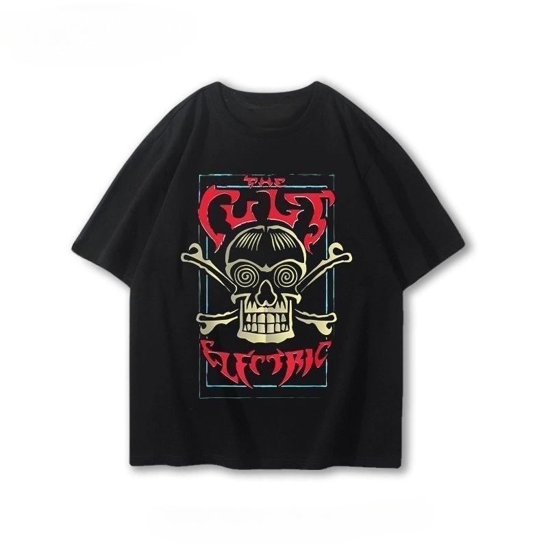 The Cult British Rock Bands Casual Shortsleeved Summer Cotton Alternative Heavy Metal Tshirt for Men and Women A Trendy Brand