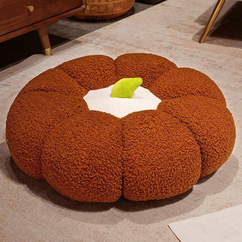 Pumpkin Cushion Floor Seat Pad For Living Room Comfortable Sitting Pillow Tatami Window Backrest Cushion Rug Mat