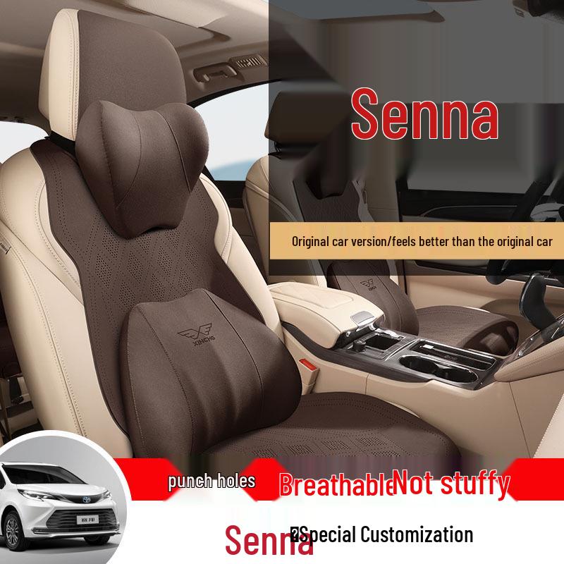2024 Toyota Sienna Luxury 2.5L Hybrid AWD Suede Seat Cover for 7-Seater