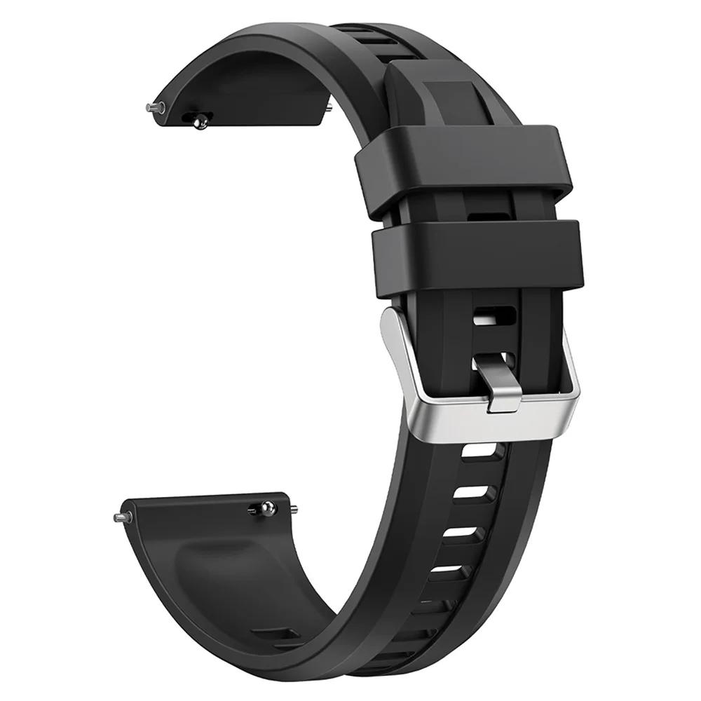 22mm Strap For Samsung Galaxy Watch 3 45mm/Gear S3 Classic Sports Silicone Band For Amazfit GTR 4 2 3pro/BALANCE/Bip 6 Bracelet