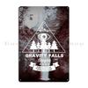 Gravity Gravity Falls Reality is an Illusion bill cipher spell Zodiac Metal Living Room Painting Wall Decor Tin Sign Poster
