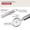 18 Cm Fackelmann Oval Limited Edition Dough Cutting Wheel Ref. 40449