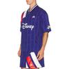 adidas X Brain Dead X Disney Mickey Mouse Striped V-Neck Short Sleeve Soccer Shirt Men Tops KR5194