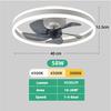 IRALAN Modern Ceiling Fan with Light Remote Control 6 Speed Chanderlier Fan Reversible Dimmable For Living Room Bedroom