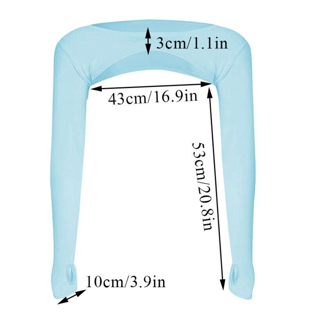 Polyester Ice Silk Sweatshirt Porosity Arm Cover New UV Protective Shawl  Women