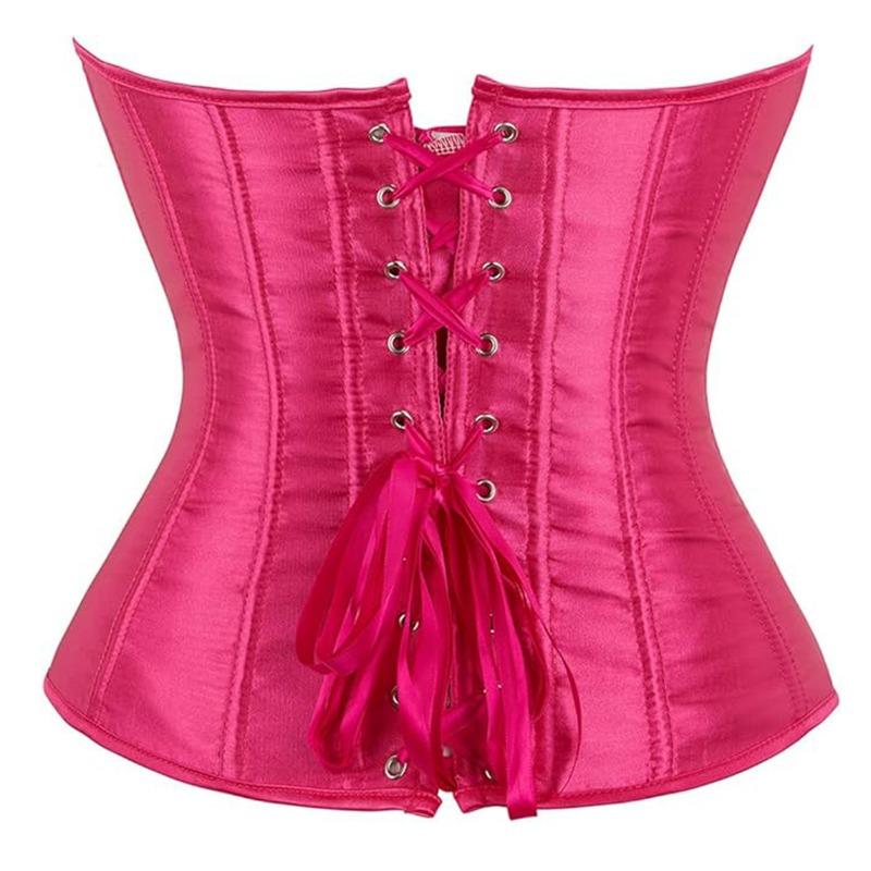 Halloween Court Corset Satin Bustier Push Up Shapewear