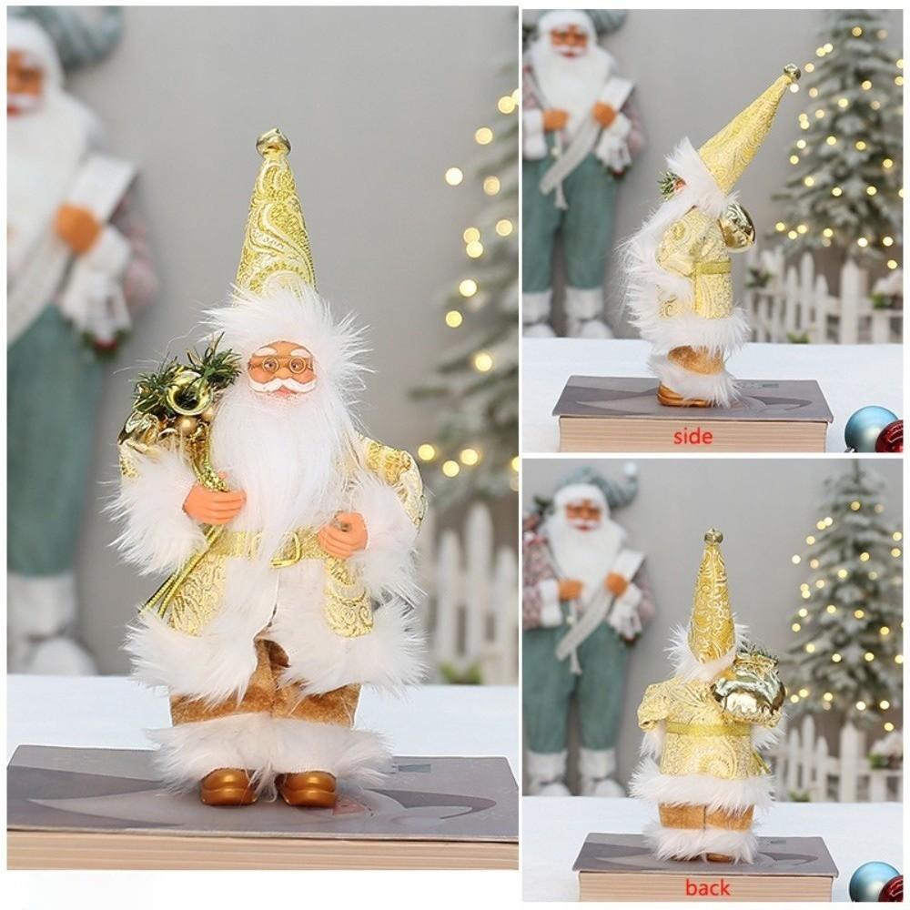 Home Decoration Xmas Tree Ornament 9 Inch Santa Claus Doll New Santa Claus Decorations  Gift