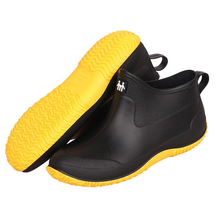 Fashion Women Winter Rubber Boots Water Shoes PVC Men's Fashion Rain Shoe Autumn Warm Kitchen Work Galoshes Large Size 44 45