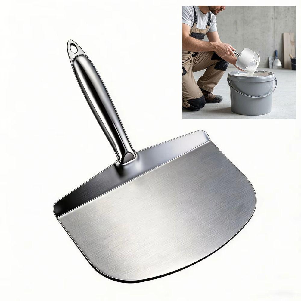 Heavy Duty Curved Trowel Thickened Plaster Trowel Durable Ash Scraper Oil Workers