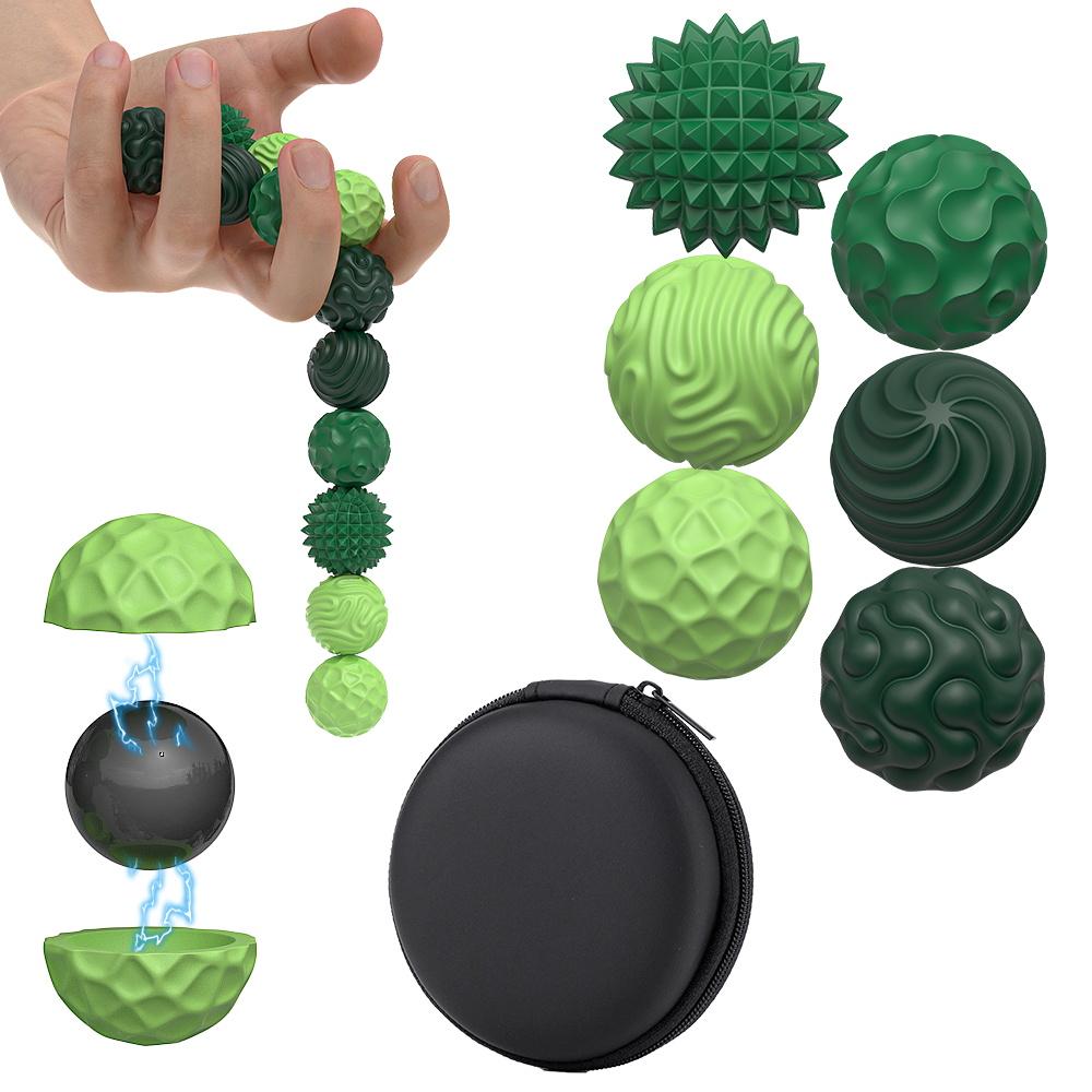 Upgraded Second Generation Silicone Magneti Balls Fidget Toy Worry Balls Autism Calming Toy Kid Adults Relief Stress Sensory Toy