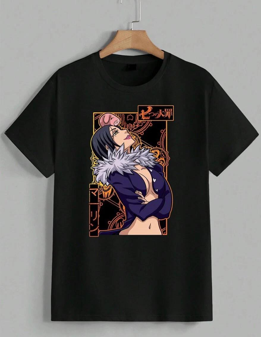 Merlin Seven Deadly Sins Anime Manga Otaku Graphic T-Shirt Apparel Unisex XXXL
