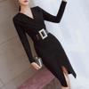 Temperamento primaverile, Stile da signora fredda e cool, Stile, e Abbigliamento da donna matura, Gonna a spacco monospalla