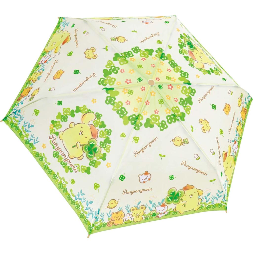 Planning Sanrio Folding Umbrella Pompompurin Clover 53cm 90488 J's
