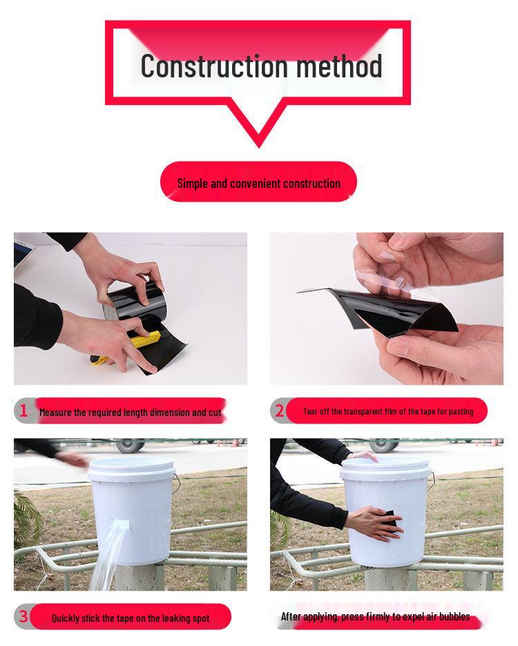 Waterproof Leak-Stop Tape: High Adhesion for Pipes and Home Repairs