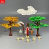 MOC Bricks Cloud Architecture Scarecrow Farm Maple Tree View Village Scene City Model Accessories Building Blocks Kids Toys