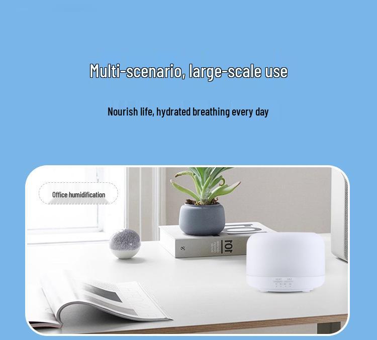 Silent Ultrasonic Aromatherapy Diffuser Night Light for Bedroom