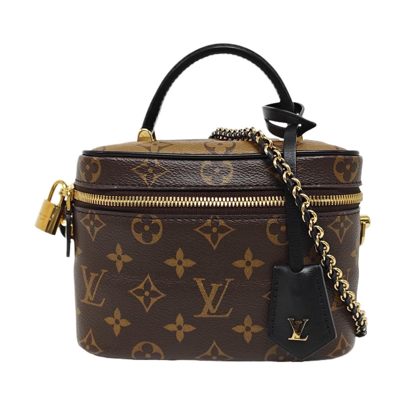 [Pre-Owned] Vanity Portable Monogram Makeup Bag - Excellent #E9QAZ2 ONE SIZE
