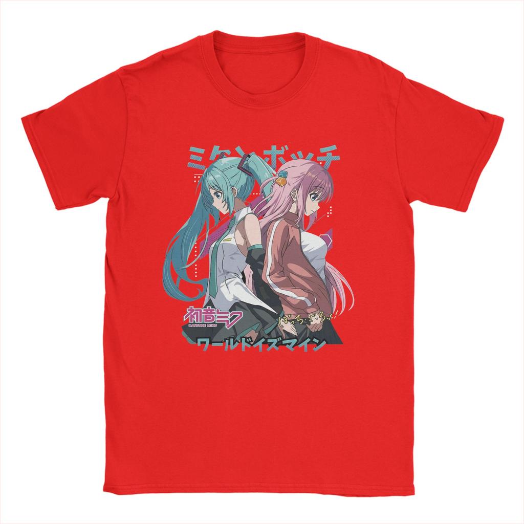 Love Together Hatsunes Mikus T Shirt Mens Cotton Novelty TShirts Round Collar Tee Shirt Short Sleeve Tops Graphic Printed