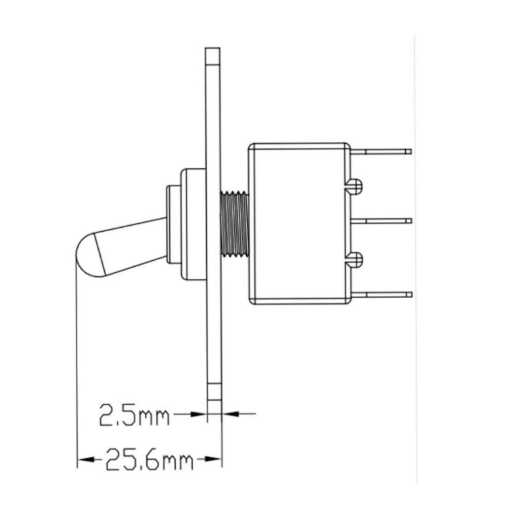 3-pin DC12V Momentary Button Switch On/Off/ON Tilt Trim Switches  RV Carava