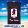 Beach Towel Custom Name Text, Quick Dry Large Towel For Beach HomeAston Villa