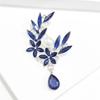 Fashionable Vintage Feng Shui Crystal Brooch, Alloy Inlaid with Rhinestones, Colored Pendant, Brooch, Clothing Accessory