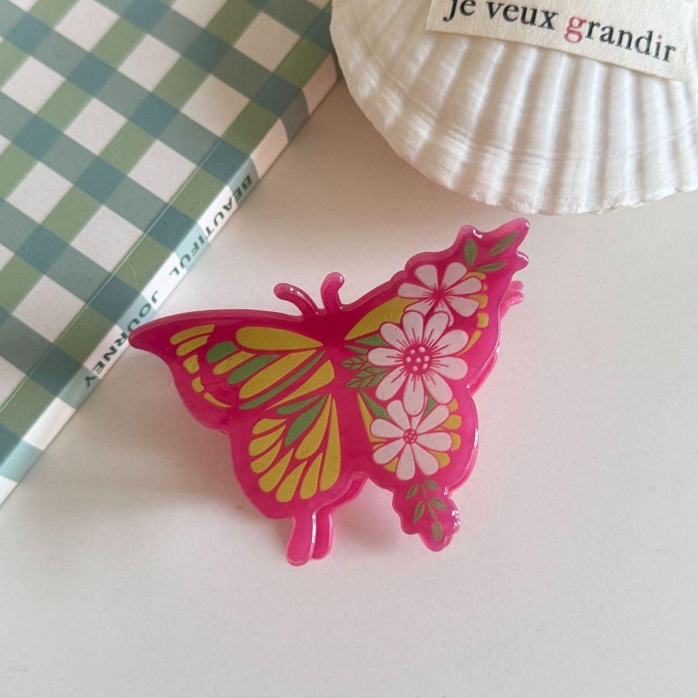 Elephant Cartoon Animal Hair Claw Butterfly Geometry Shark Clip Fashion Sweet Hair Clip  Girls