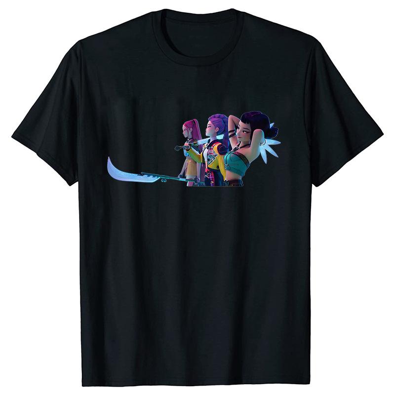Kpop Huntrx Men's And Women's Short Sleeve T-shirt Unisex Tee Graphic Short Sleeve Shirt Unisex Men Women All-season