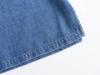 2024 Sommer Damen Gewaschenes Blaues Denim Lockeres Hemd und Jeans Set