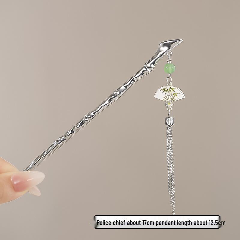 Vintage Chinese Style Hairpin for Updos - Elegant Retro Hair Stick with Tassel for Qipao