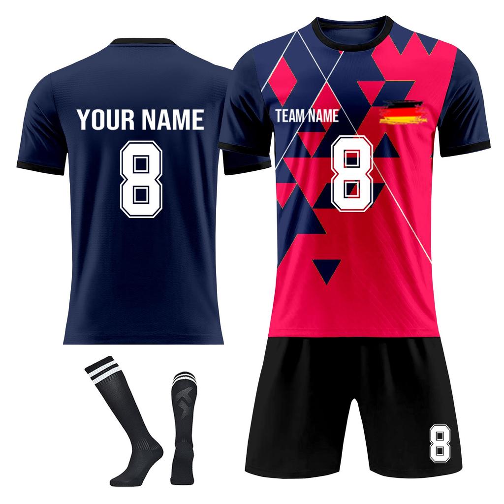 Personalised Shirts Kit Mens Girls With Name Number Custom Football Jerseys For Boys Training Suit