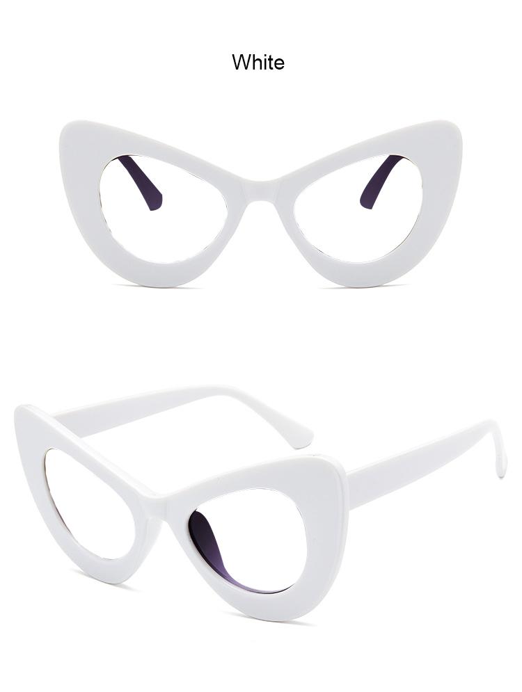

Eye-Catching Yellow Leoaprd Cat Eye Reading Eyeglasses Female Male Stylish Blue Lightweight Filter Computer Eyeglasses Transparent Big Eyewear 2.5