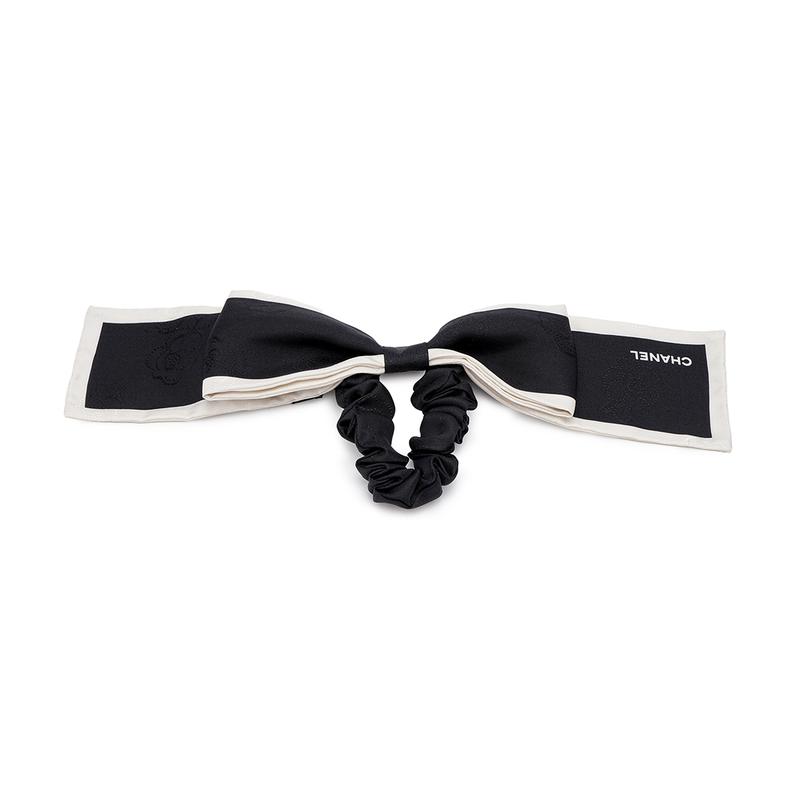 

CHANEL Party Style Hair Accessories Silk Twill Silk Hair Accessories Women s чорний