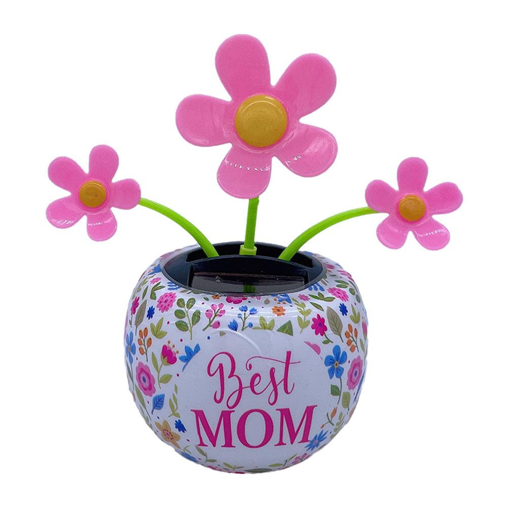 Solar Powered Dancing Flower Sunflower Swinging Butterfly Flip Flap Animated Bobbleheads Dancer Toy Desk Dashboard Car Decor