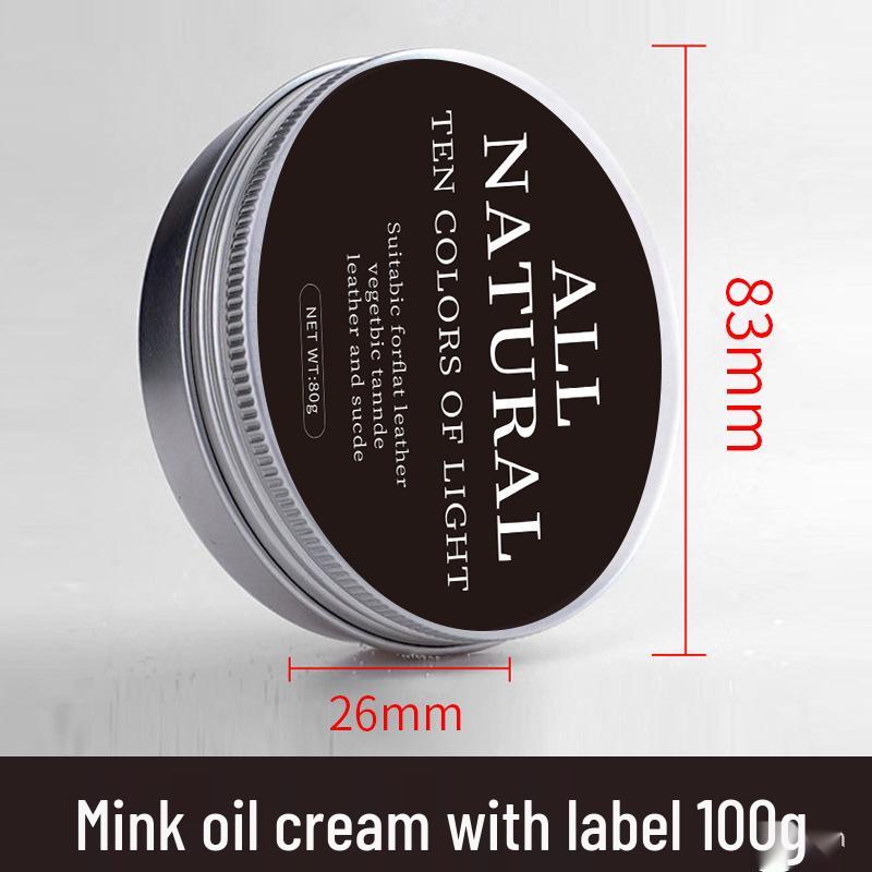 Leather Goods Care: Handmade Leather Shoe Oil, Handbag Nourishing Cream, Mink Oil for Jackets, Vegetable Tanned Leather Polish.