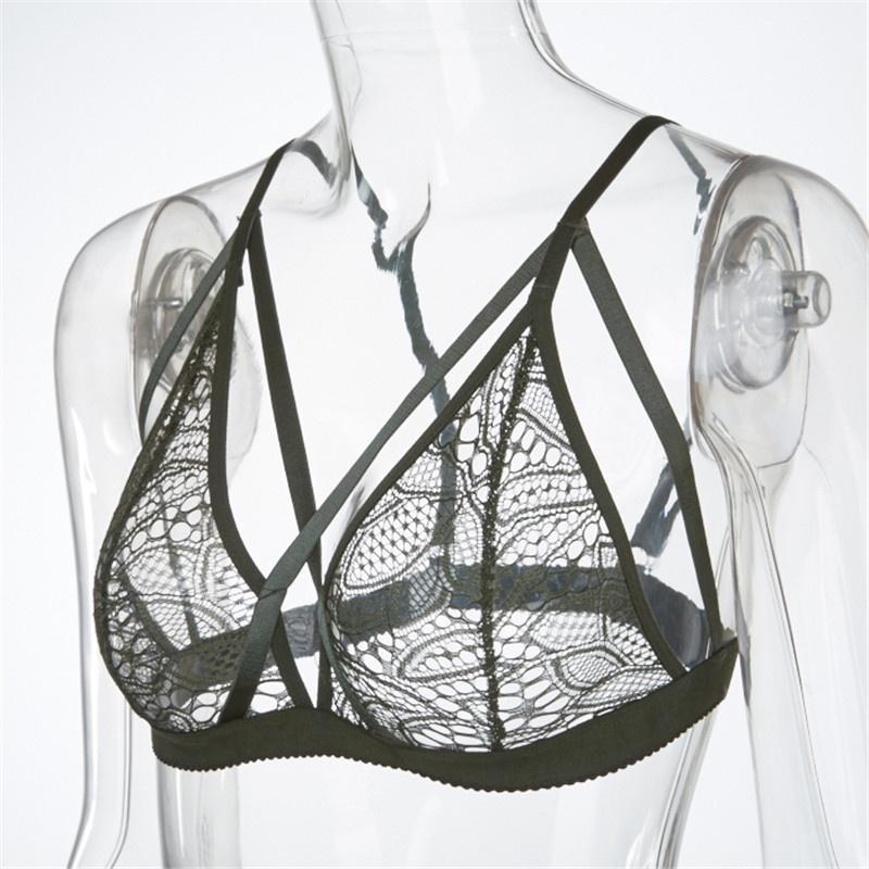Cute Lady Mesh Floral Sheer Lace Triangle Bralette Bustier Crop Unpaded Bra SP Cute Lady Mesh Floral Sheer Lace Triangle Bralette Bustier Crop Unpaded Bra SP