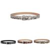 Snake Elegant Retro Pattern Womens Fashion Belt With Alluring Metal Buckle Design