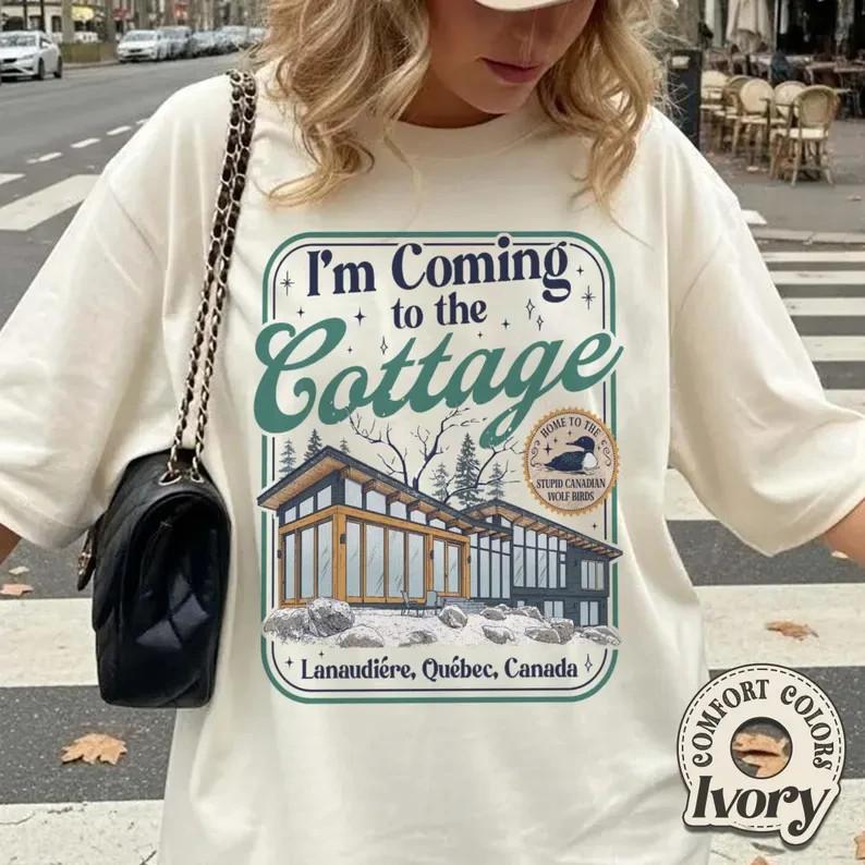 

I039m Coming To The Cottage Comfort Colors Shirt Hockey T Shirt Full Size S3XL Unisex T-Shirt XL