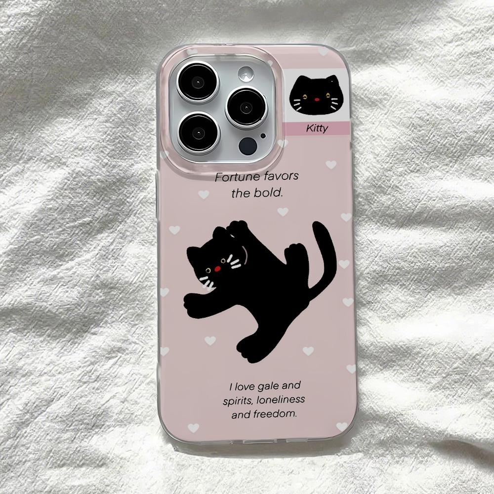 Painted Phone Case for iPhone 12 13 15 16 iPhone 16 12 13 14 15 Pro  14 15 16 Pro Max Coverage Shockproof Anti-Fingerprint Fresh Style Protective Case