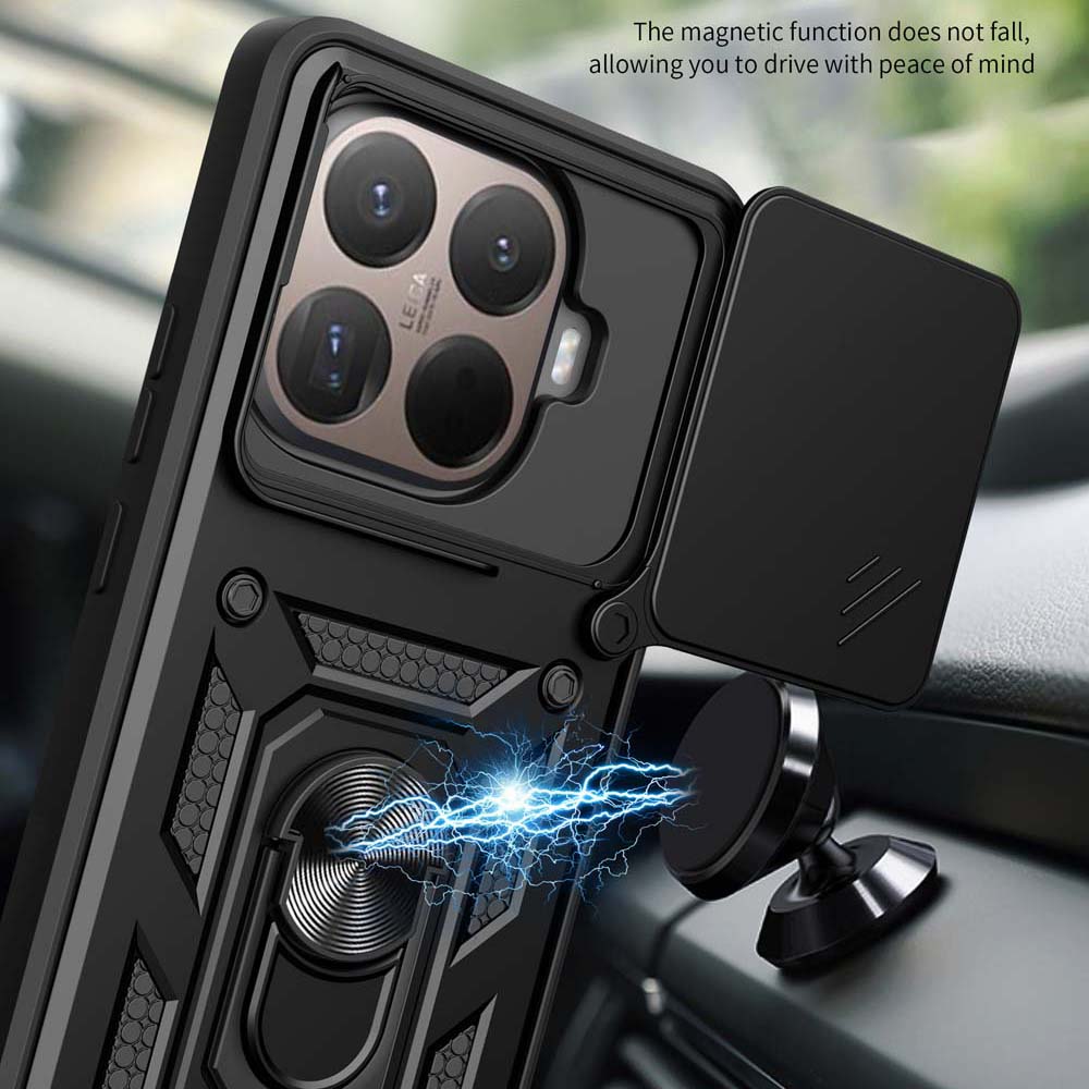 Shockproof Armor Case For Xiaomi Mi 15T Pro Car Holder Phone Cover for Mi 14T Pro 14T Camera Lens Protection Fundas