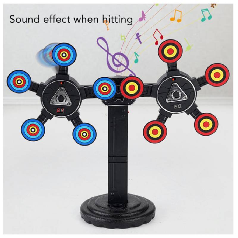 Childrens Electronic Autorecoil Shooting Target With Rotating Moving Target For Kids Play