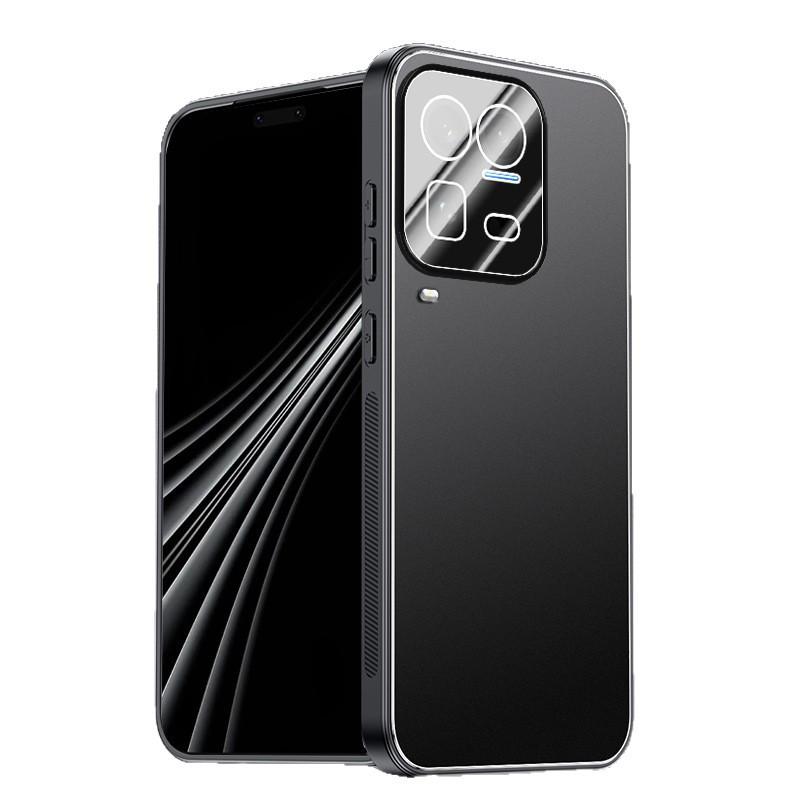 iQOO 15 Ultra Frosted Metal Case with Lens Protection - Solid Color, Drop-Resistant for iQOO 12/13.