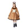 Kinder Mädchen Tiere Sikahirsch Elch Weihnachten Rentier Kleid Halloween Rollenspiel Verkleidung Cosplay Kostüm