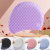 Large Size Summer Swimming Cap Elastic Safe Swimming Hat Fashion Silicone Swimming Hat