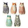 Small Dot Cat Vase Resin Cat Flower Bud Vase Cat Vase For Home Bookshelf Shelf Decor Table Decoration Cat Animal Vases For Home